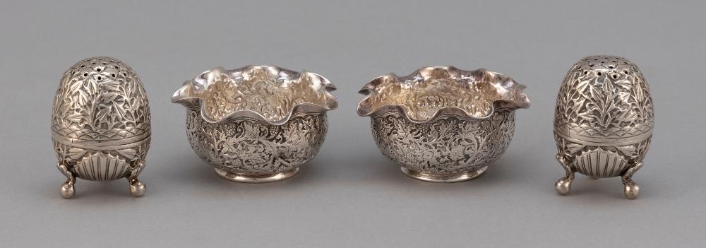 TWO MIDDLE EASTERN SILVER SHAKERS