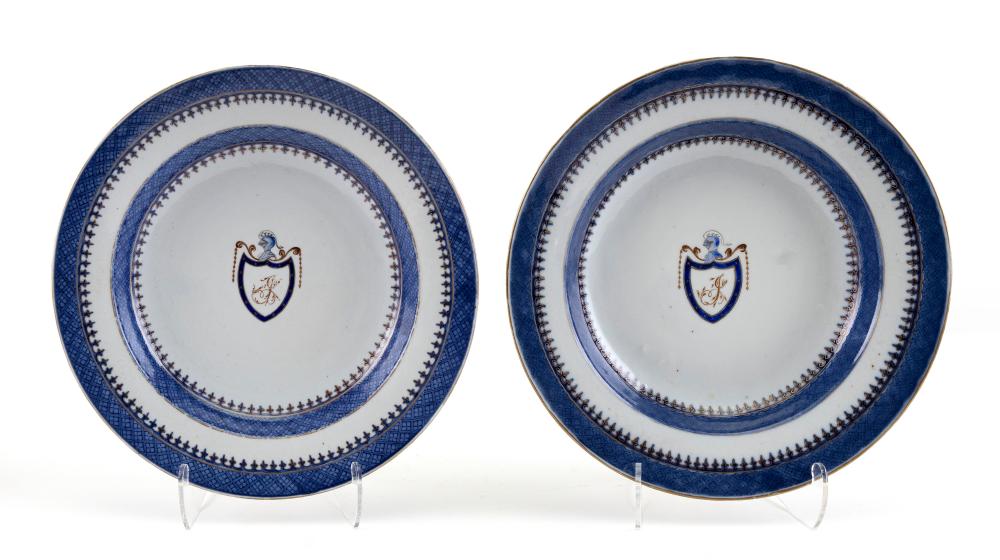 PAIR OF THOMAS JEFFERSON ARMORIAL 34d229