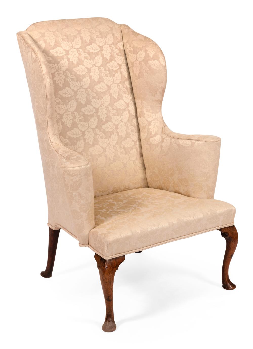 ENGLISH GEORGE II WING CHAIR MID 18TH 34d248