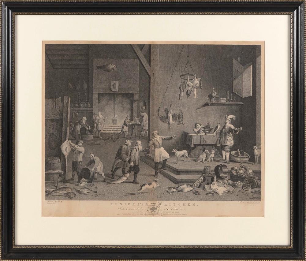 ENGRAVING "TENIERS'S KITCHEN. IN