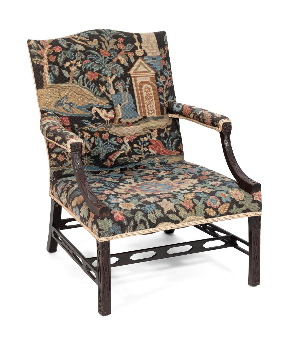 CHINESE CHIPPENDALE ARMCHAIR LATE