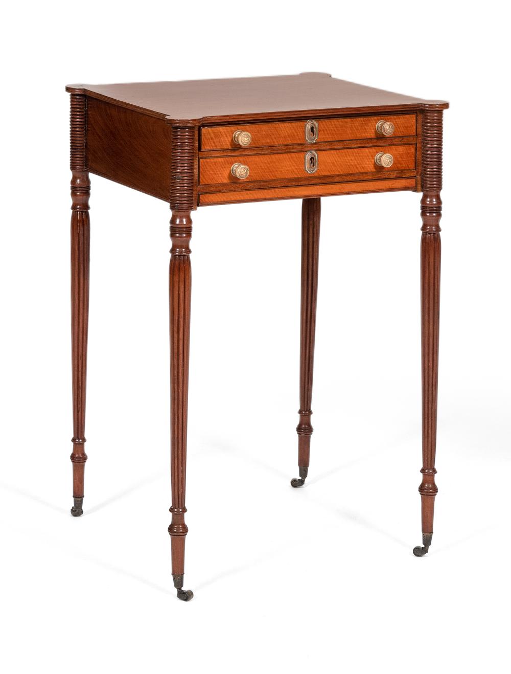 SHERATON TWO-DRAWER SEWING STAND
