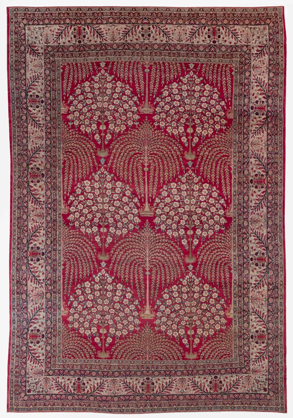 LAVER KIRMAN RUG 9 10 X 14 7  34d27d