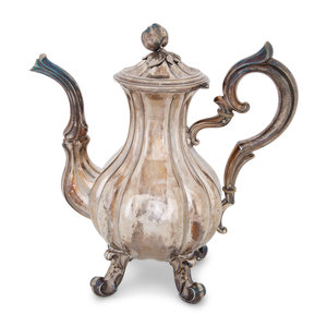 A French Silver Coffee Pot 
SECOND