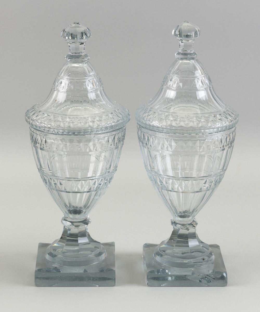 PAIR OF IRISH CUT CRYSTAL SWEETMEATS 34d2d8