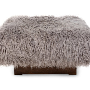 An American Sheepskin-Upholstered