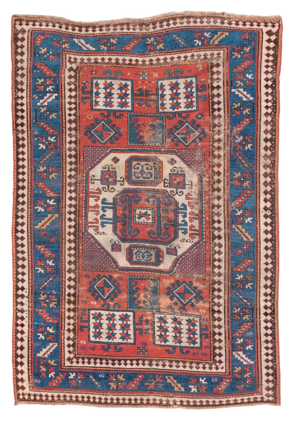 KARACHOPF KAZAK RUG: 5'0" X 7'4"