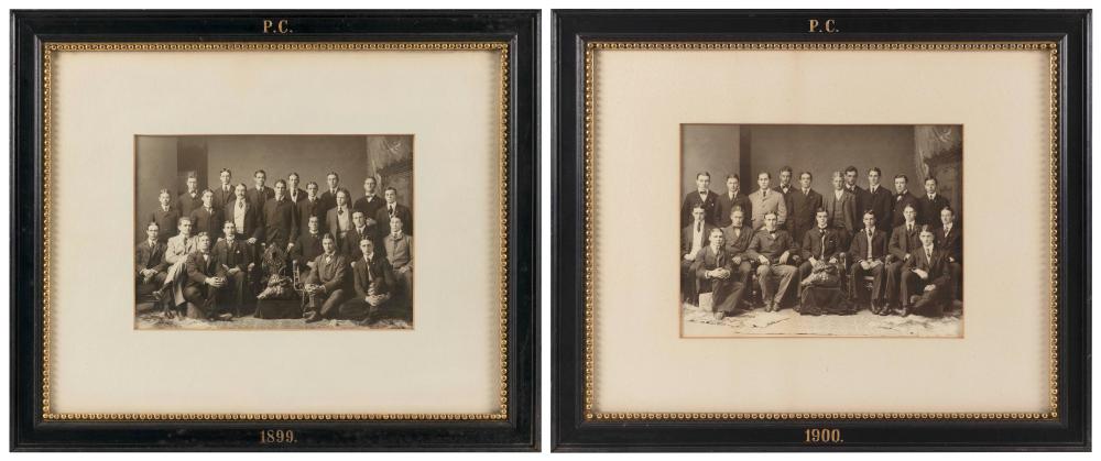 TWO PHOTOGRAPHS OF HARVARD PORCELLIAN