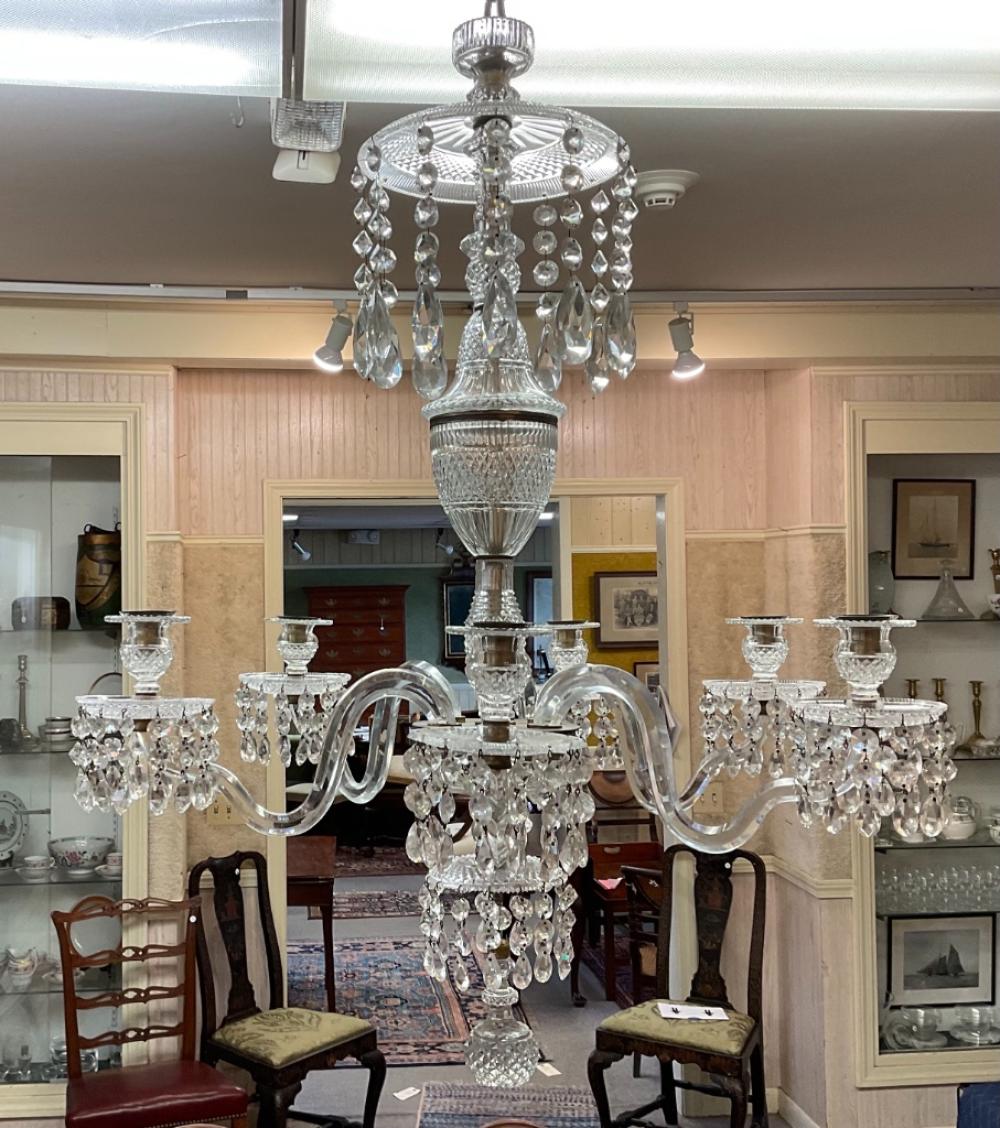 CUT CRYSTAL CHANDELIER PROBABLY 34d343