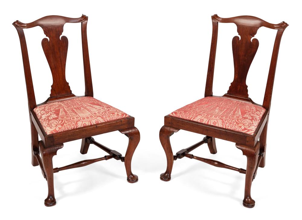 PAIR OF QUEEN ANNE TRANSITIONAL