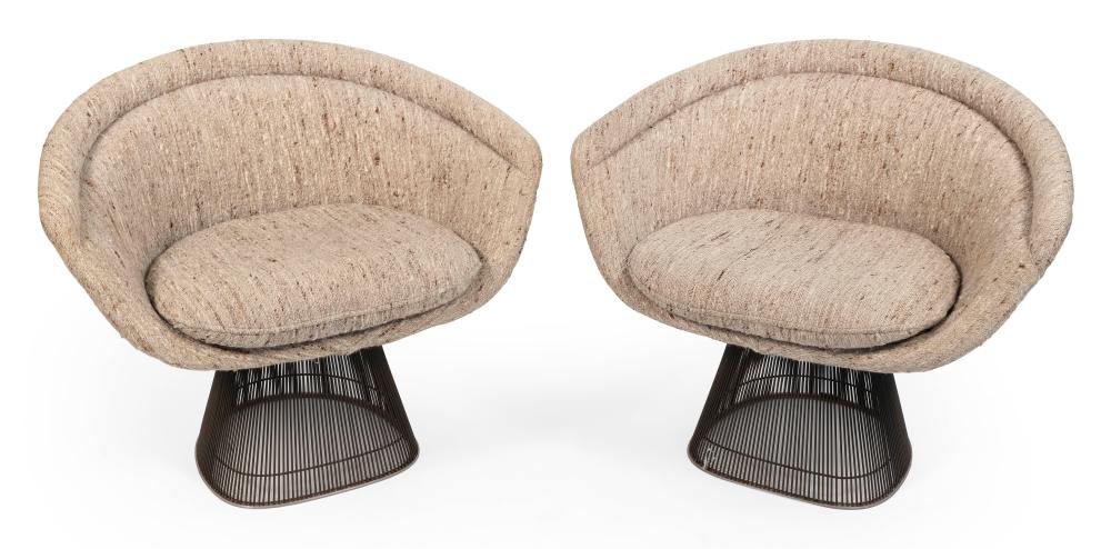 PAIR OF WARREN PLATNER FOR KNOLL