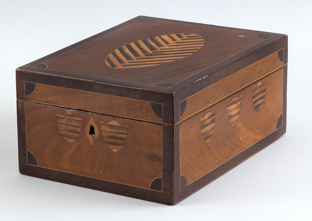 MARQUETRY TRAVELING CASE 19TH CENTURY 34d379