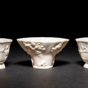 Three Chinese Blanc de Chine Porcelain 34d3c6