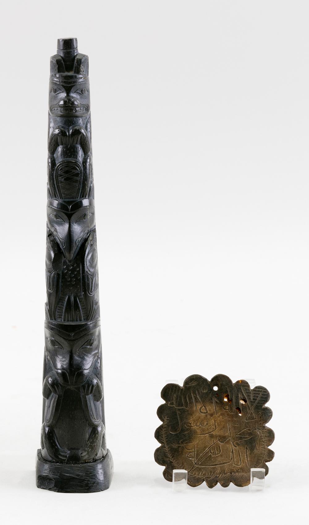 TWO OBJECTS PERTAINING TO INDIGENOUS 34d3ce