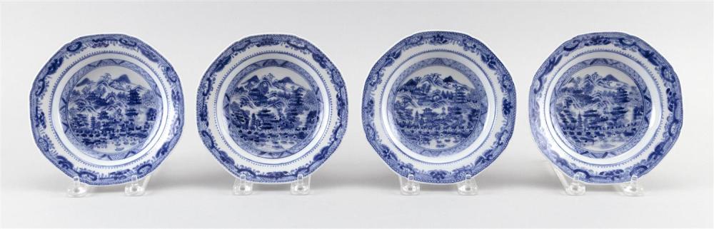 SET OF FOUR CHINESE EXPORT BLUE 34d3e7