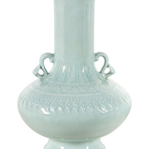 A Large Chinese Celadon Glazed