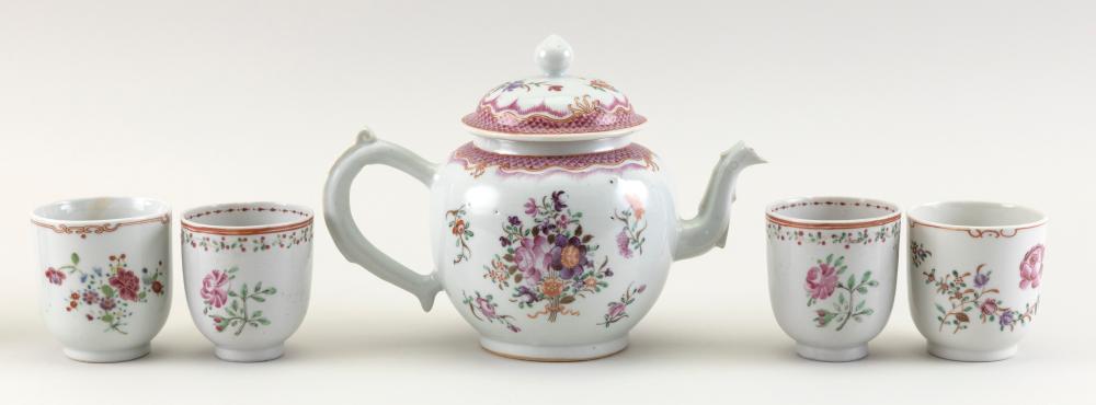 CHINESE EXPORT FAMILLE ROSE TEAPOT 34d49c