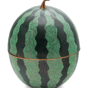 A Chinese Cloisonn Enamel Melon Form 34d4c6