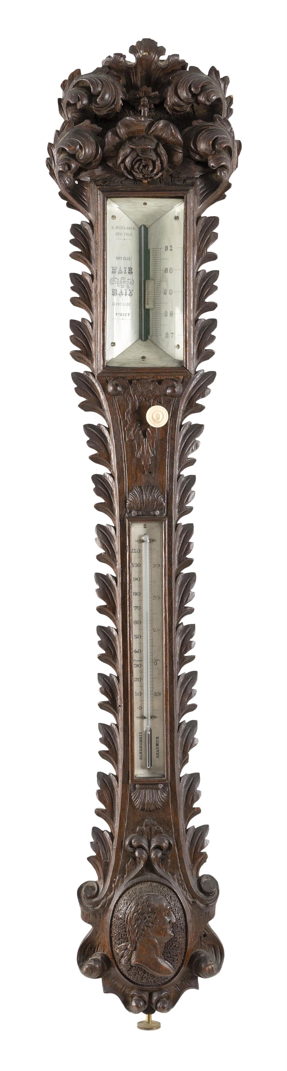 BENJAMIN PIKE SONS STICK BAROMETER 34d4cf