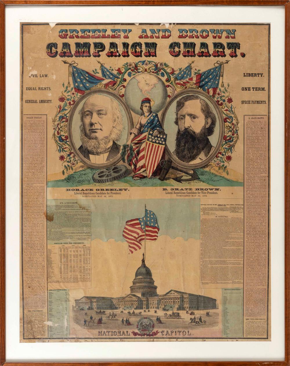 "GREELEY AND BROWN CAMPAIGN CHART"