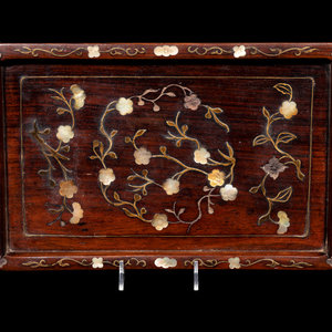 A Chinese Mother-of-Pearl Inlaid