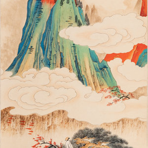 Hu Ruosi Chinese 1916 2004 Landscape ink 34d502