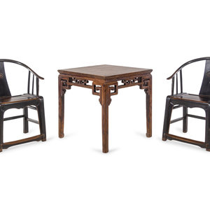 A Set of Chinese Softwood Furniture LATE 34d542