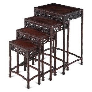 A Set of Four Chinese Export Rosewood 34d545