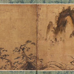 A Four-Panel Floor Screen
Landscape