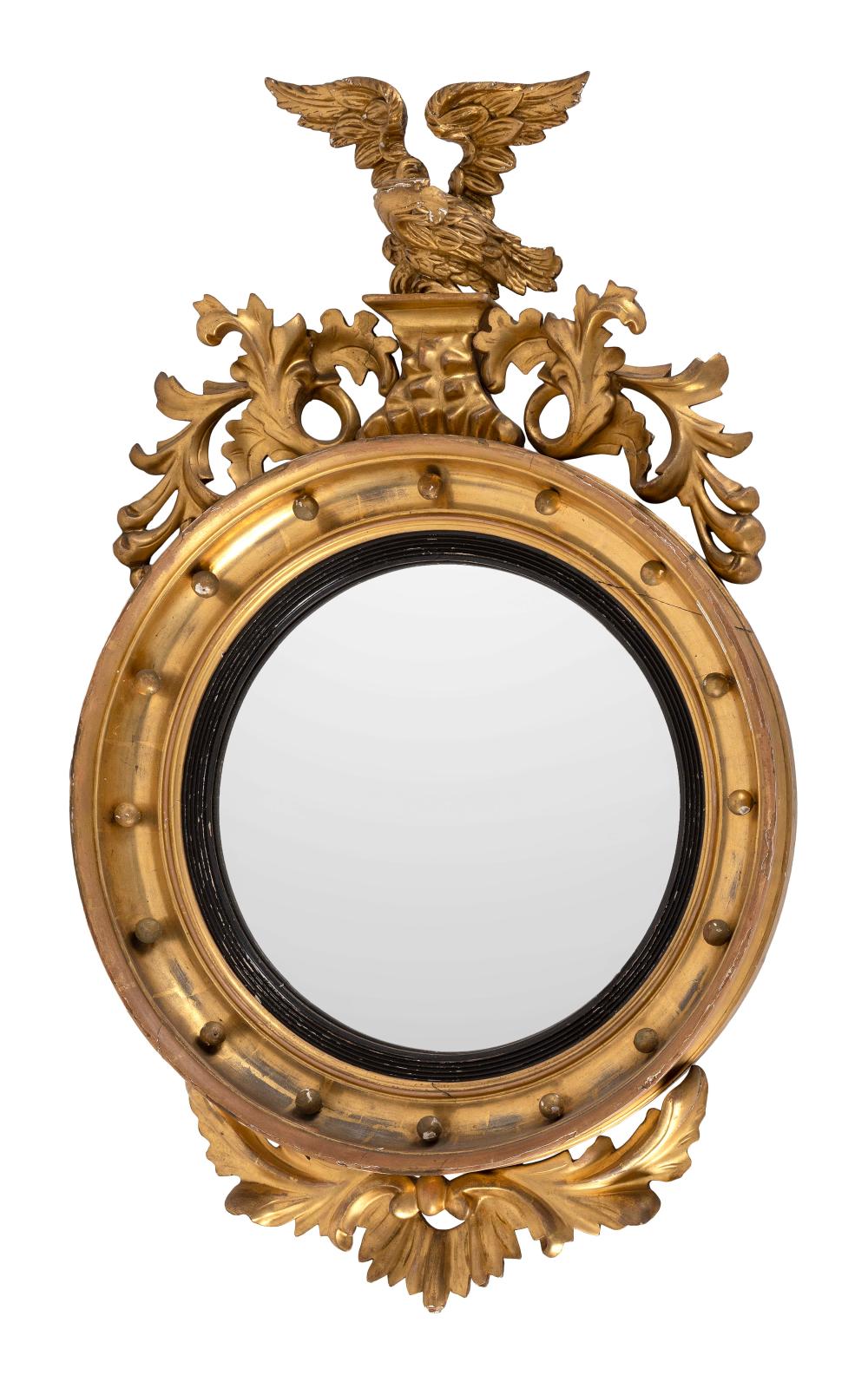 FEDERAL GILT CONVEX MIRROR FIRST 34d62d