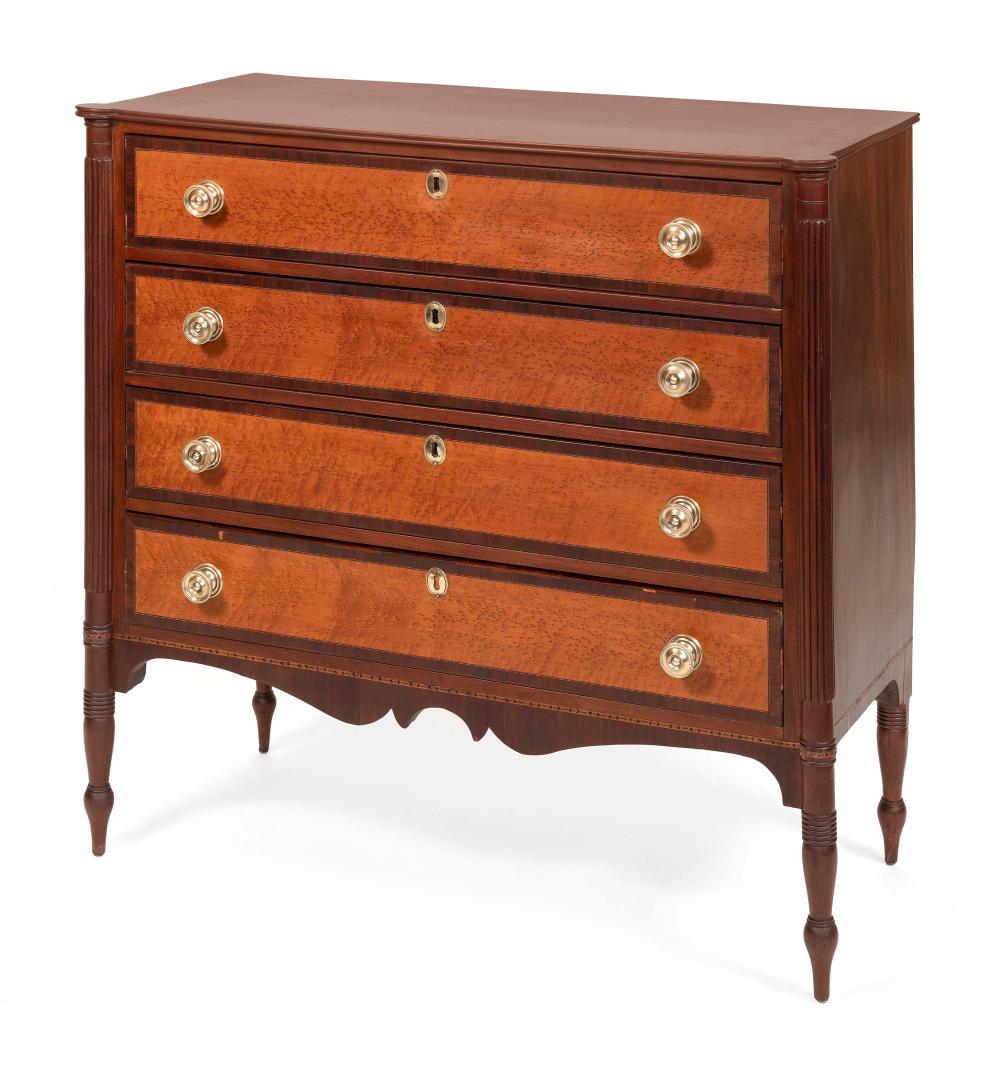 SHERATON CHEST OF DRAWERS IN THE