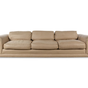 A Contemporary Leather Sofa Height 34d773