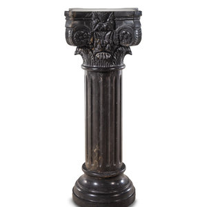 A Continental Carved Marble Pedestal
Late