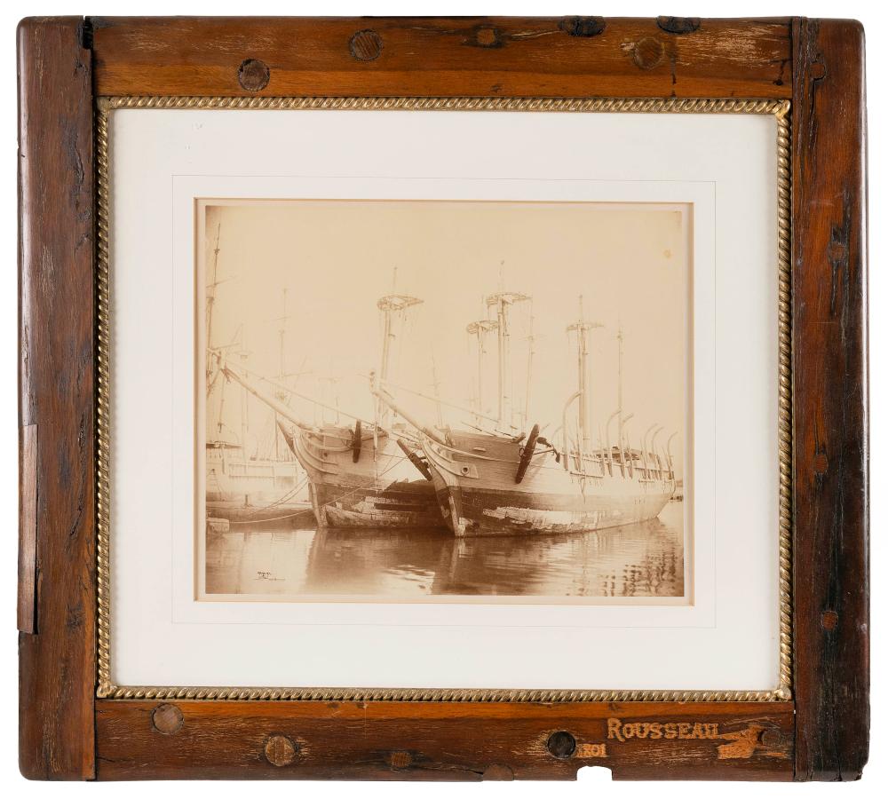 PHOTOGRAPH OF WHALESHIPS AT DOCK