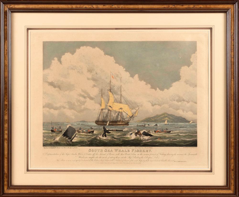 HAND-COLORED AQUATINT "SOUTH SEA