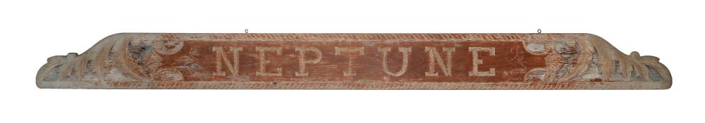 CARVED WOODEN STERNBOARD FOR THE