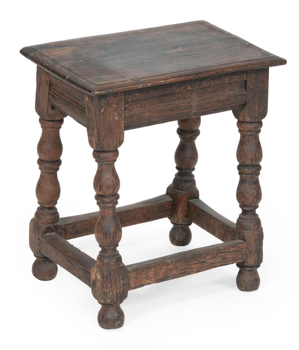 WOODEN JOINT STOOL LATE 19TH CENTURY