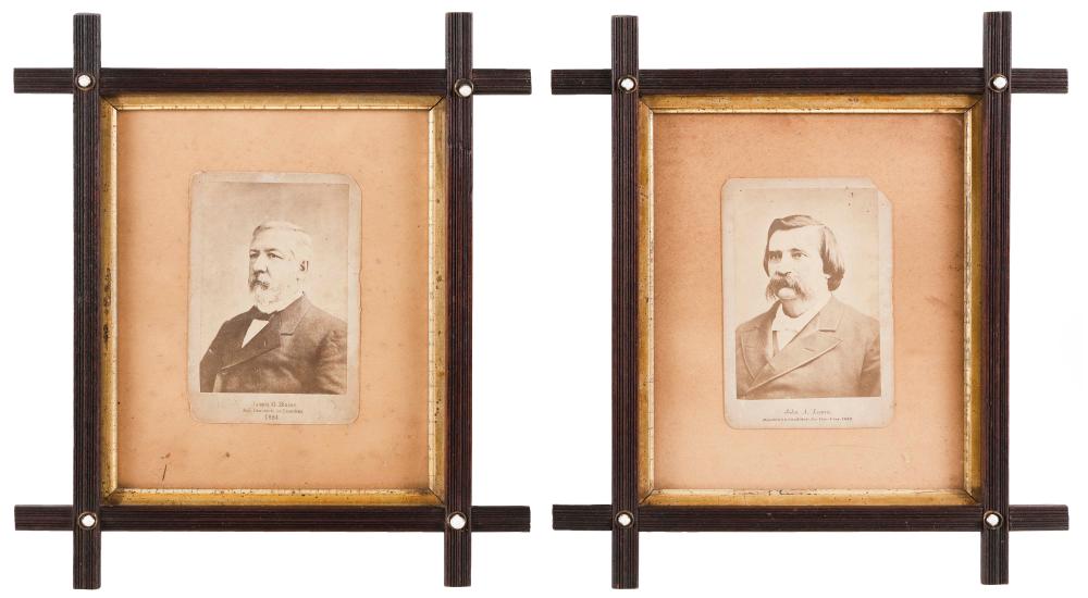 TWO PORTRAIT CDVS OF 1884 PRESIDENTIAL 34da81