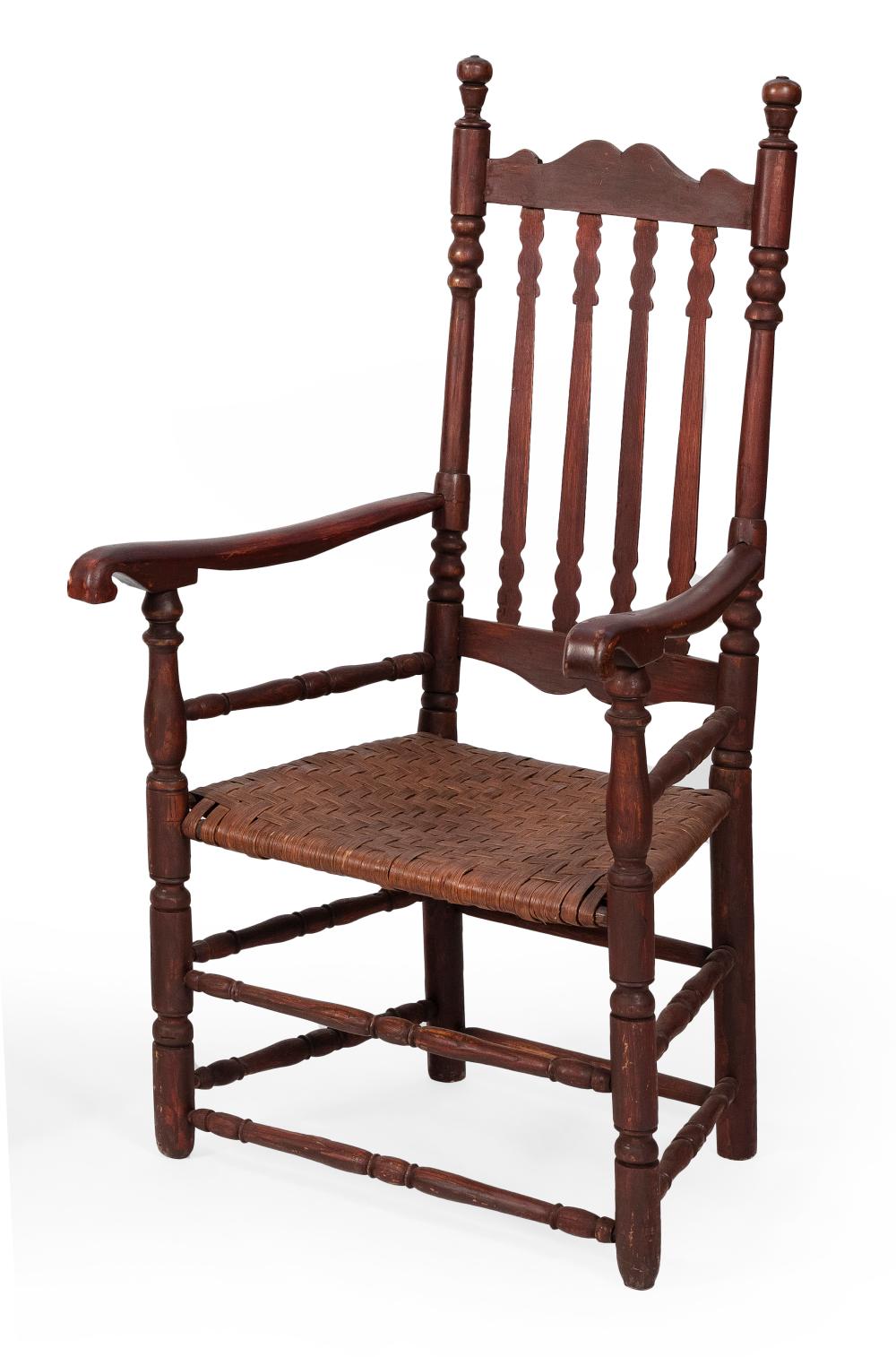 BANISTER-BACK ARMCHAIR EARLY 19TH