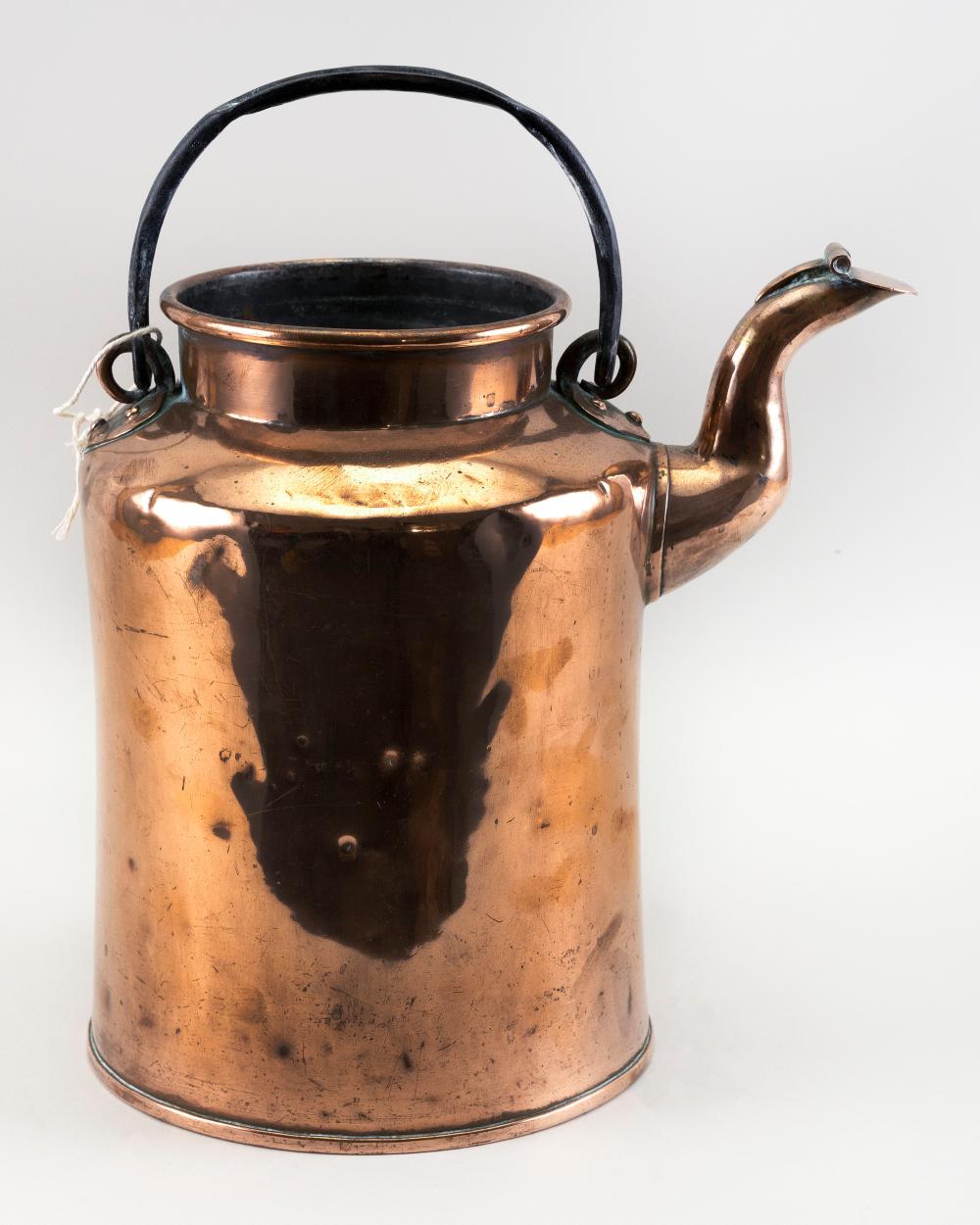 COPPER CREAM PITCHER LATE 19TH