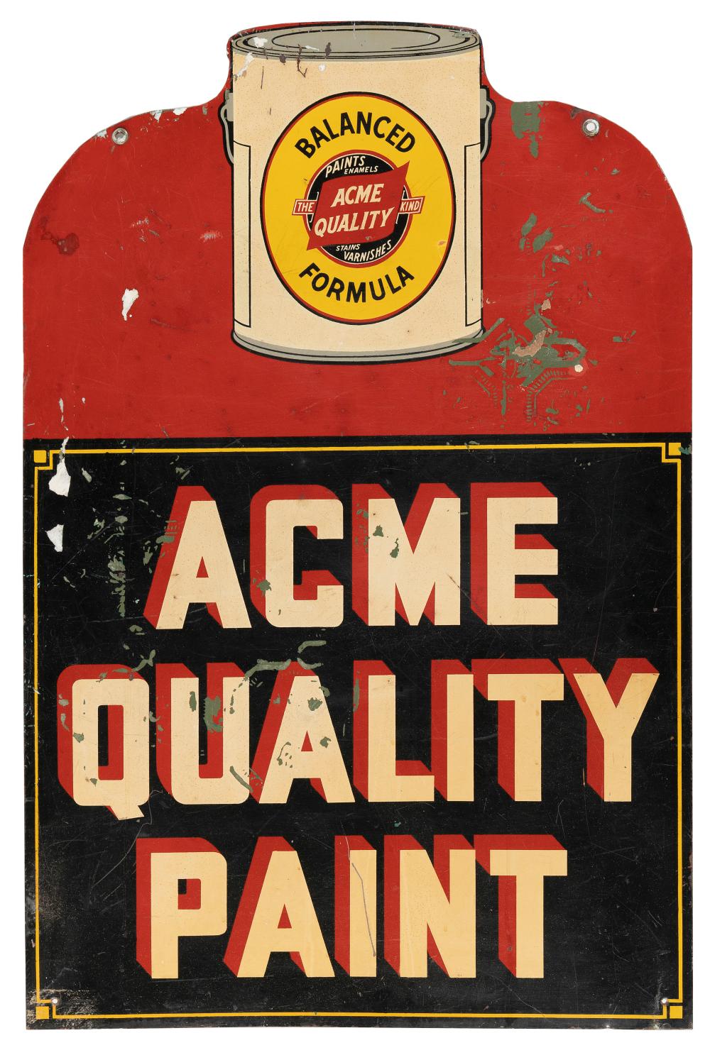 “ACME QUALITY PAINT” DOUBLE-SIDED