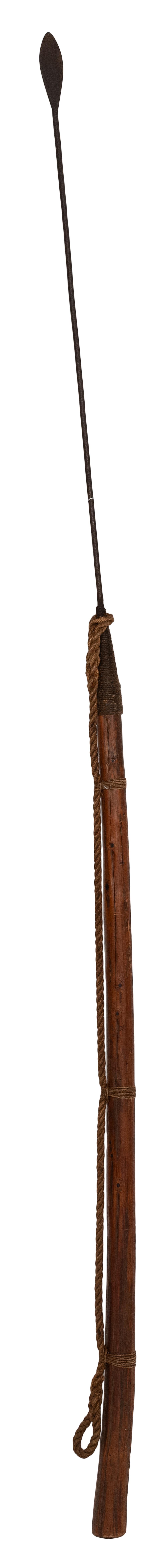 LANCE ON ORIGINAL POLE CIRCA 1850 LENGTH