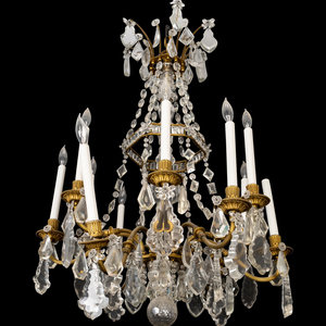 A Louis XVI Style Cut Crystal 350324