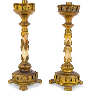 A Pair of French Gilt Bronze Mounted 350348