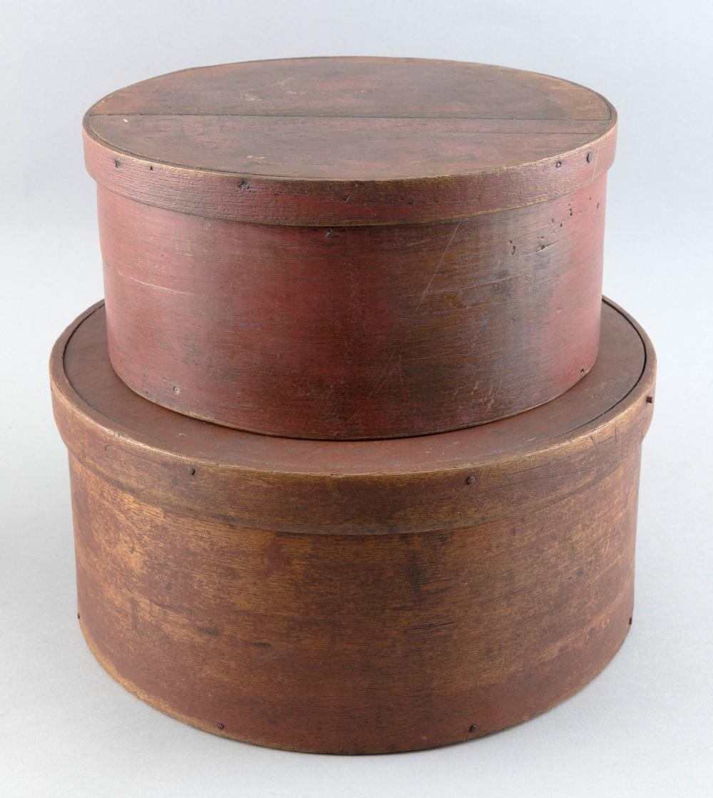 TWO LIDDED DRY MEASURES OR PANTRY