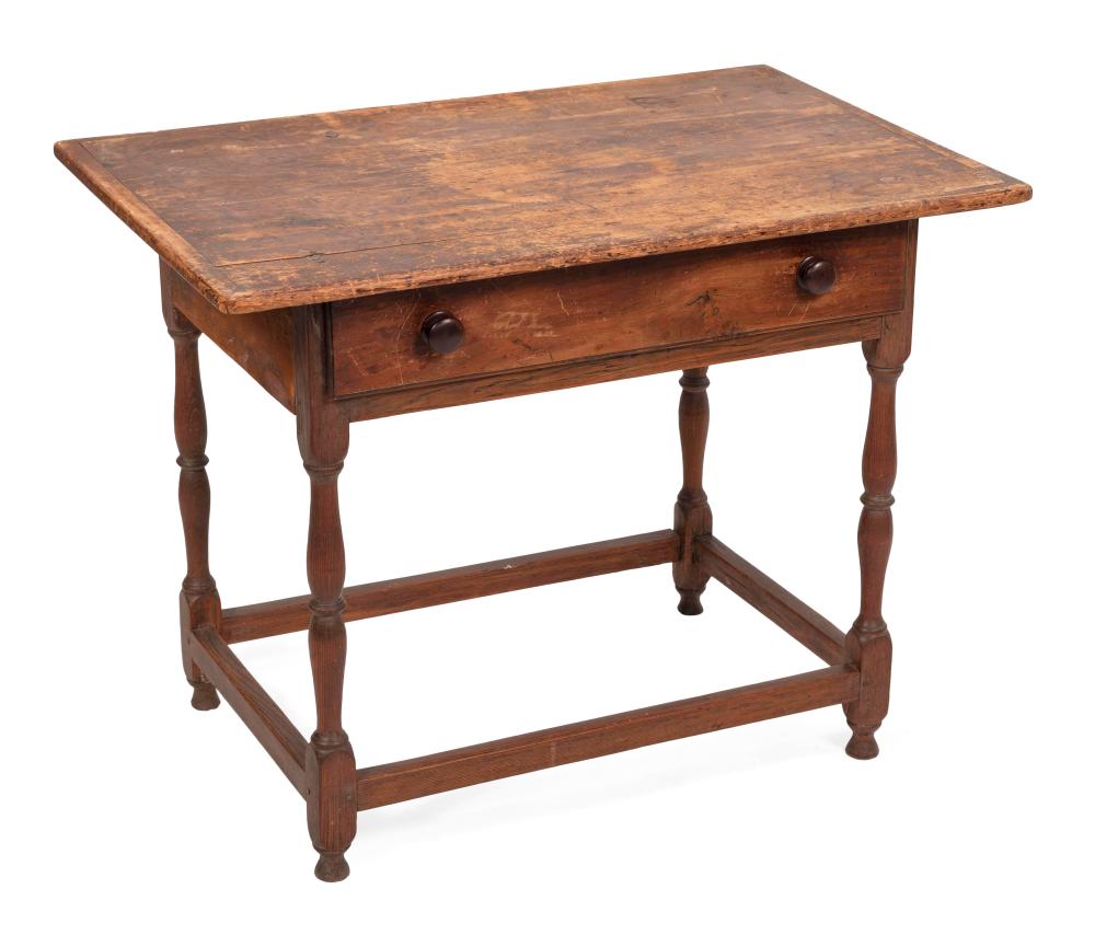 ONE DRAWER TAVERN TABLE NEW ENGLAND  35036d