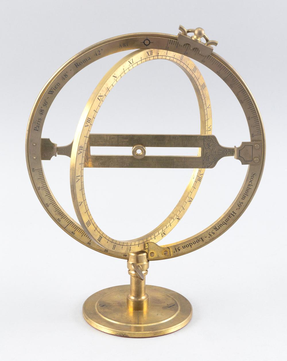 EQUINOCTIAL RING DIAL BY THE FRANKLIN