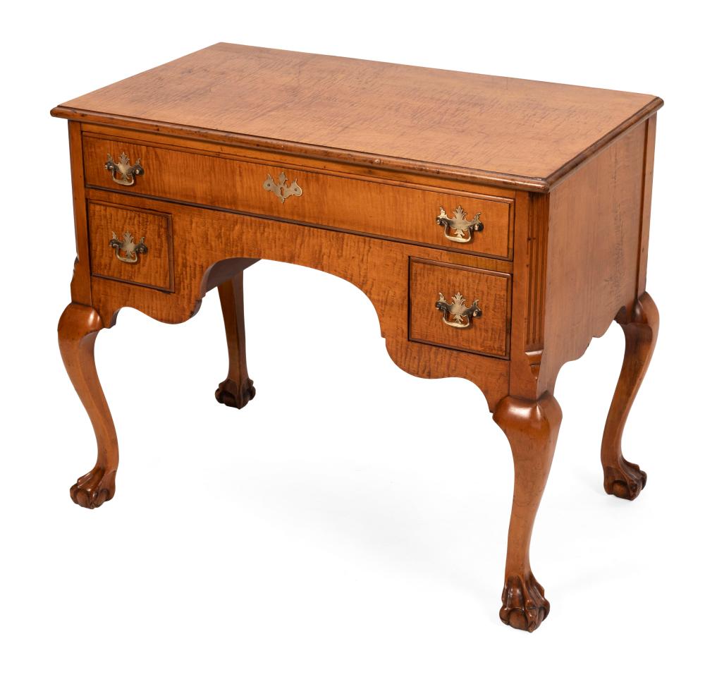 TIGER MAPLE THREE-DRAWER LOWBOY