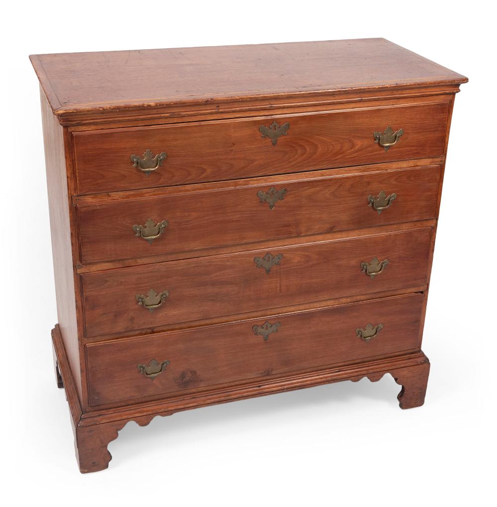 CHIPPENDALE FOUR DRAWER CHEST CONNECTICUT  350422