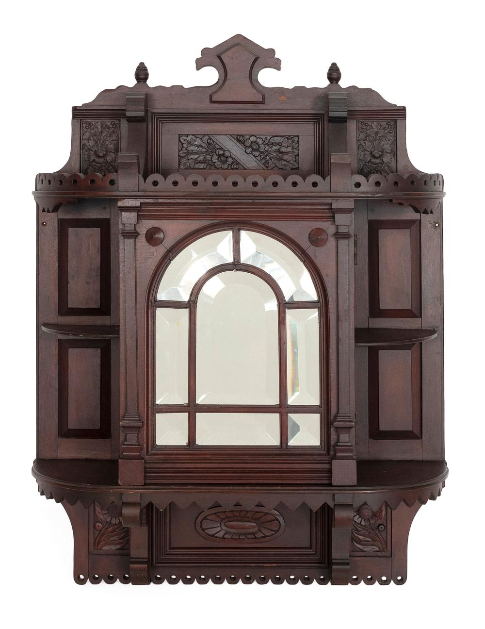 AESTHETIC MOVEMENT CARVED WALNUT